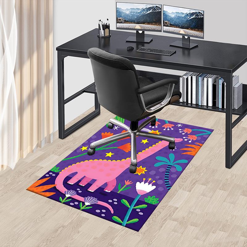 1pc Dinosaur Fantasy Area Rug Soft Flannel Floor Mat for Living Room, Bedroom and Carpet, Sofa Coffee Table Floor Mat, Decorative Rug Q12