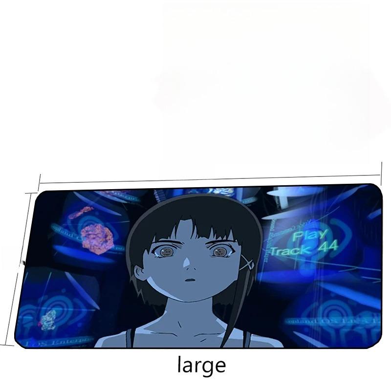 Gaming Mouse Pad Cartoon Lain Keyboard Mat Deskmat Mousepad Gamer Desk Laptop Pc Accessories Anime Kawaii Cute Mause Carpet