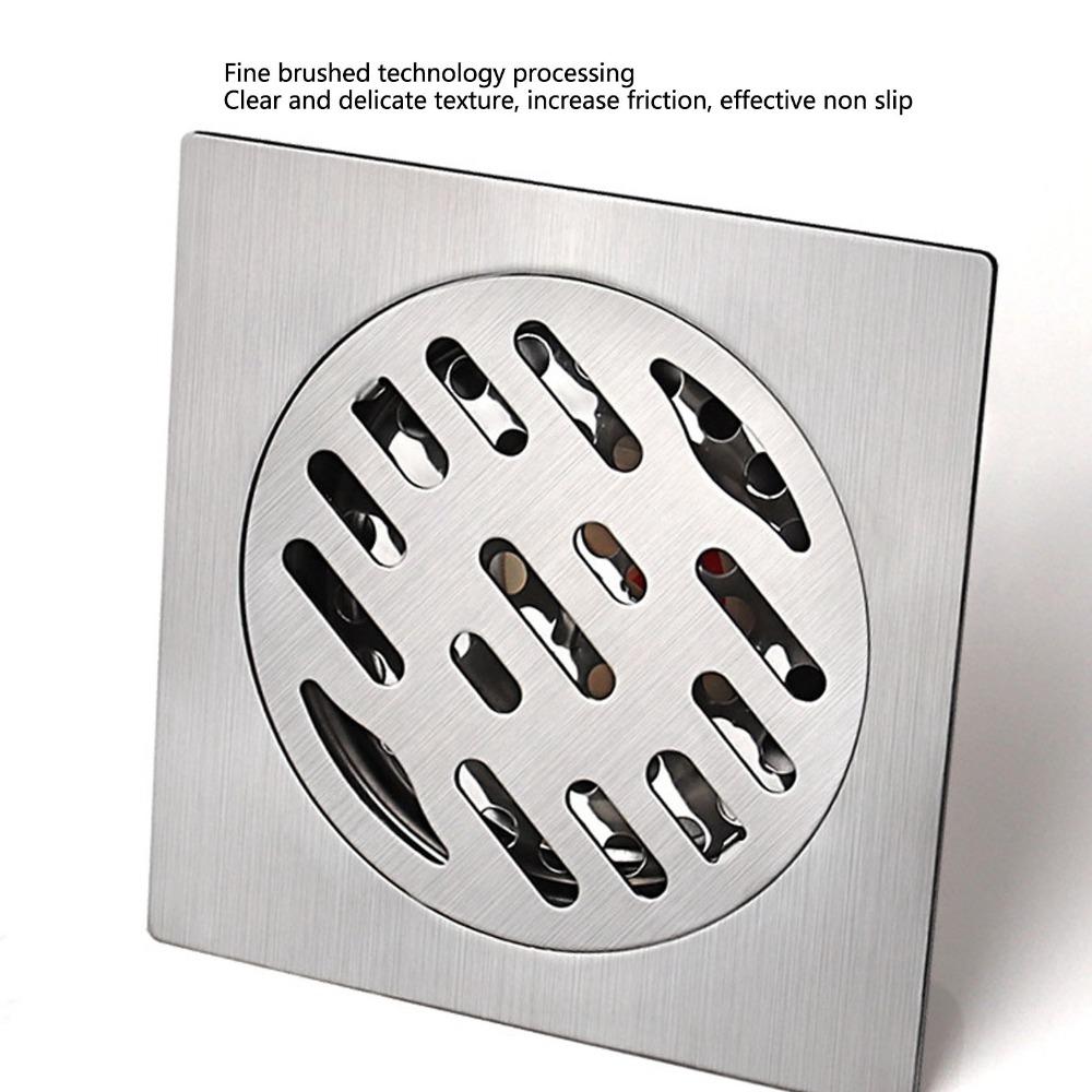 304 Stainless Steel Floor Drain Magnetic Suction Core Shower Floor Drain  Laundry Room