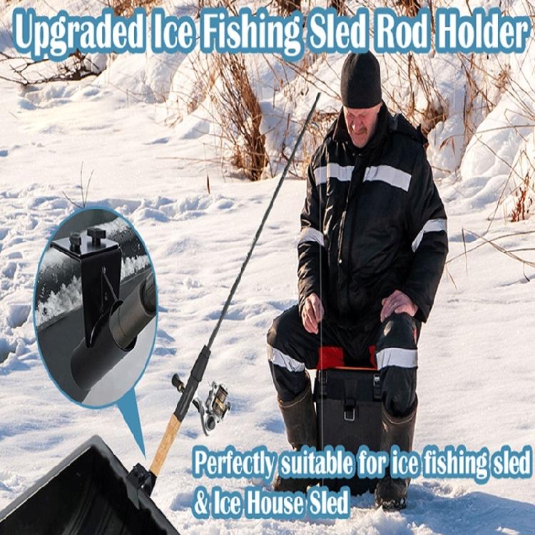 Adjustable Ice Fishing Rod Holder Adjustable Ice Houses Sled Boats Fishing Poles Storage Rack Outdoor Fishing Accessories