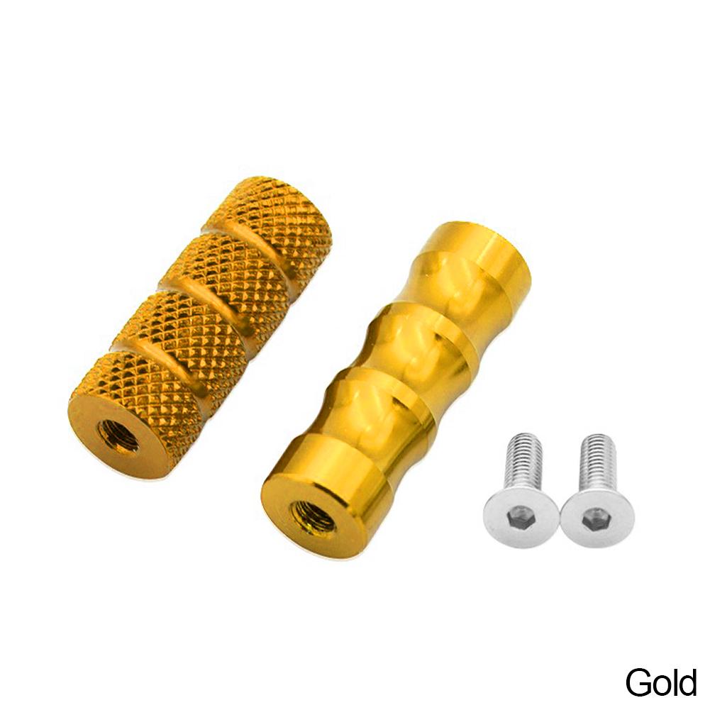 2PCS Motorcycle CNC Universal M6 Racing Gear Shift Lever Peg Brake Pedal Shifter Foot Pegs Motorbike Footrests Footpeg Aluminum