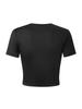 Europe Bestseller Sweet & Spicy Style Printed Slim Fit Cropped T-shirt