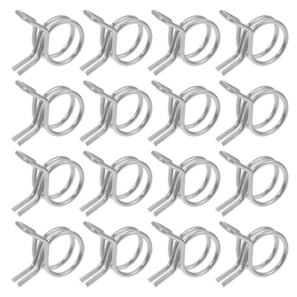 10Pcs 5mm-30mm Tube Hose Clamp Fuel Line Hose Tubing Spring Clips Clamps Kit Elastic Sealing Steel Buckle Water Pipe Hoop Set