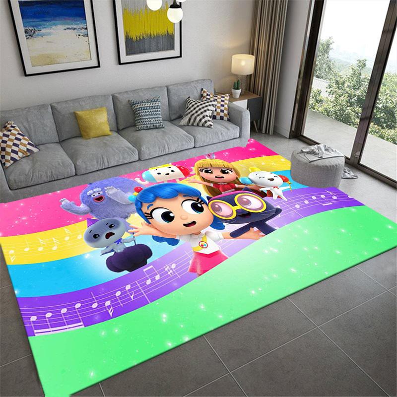 True and the Rainbow Kingdom Carpet Rug for Living Room Bedroom Home Sofa Decoration,Kids Play Non-slip Floor Mat
