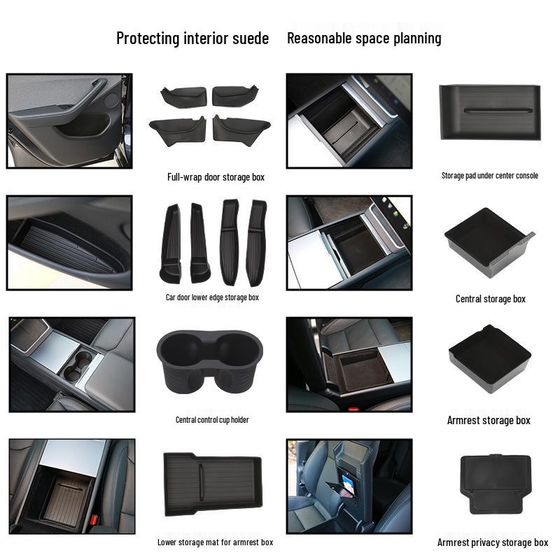 Full Coverage Floor & Trunk Mats for 2025 Tesla Model Y