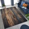 Regenboog Retro Houten Bord Zwart Bruin Houtnerf Vloerkleed Tapijt voor Slaapkamer Woonkamer Bank Huis Deurmat Decoratie, Antislip Vloermat