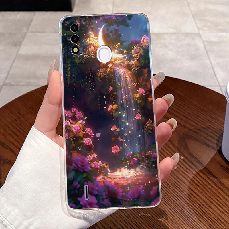 Case for ITEL P37 / Vision 2s Cover Clear Soft Silicone Love Heart Rabbit Phone Casing for Itel P37 Vision2s P651L P651W Shell