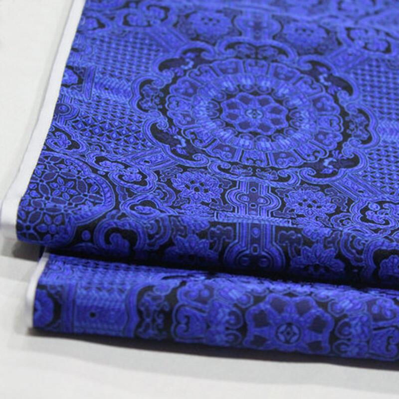 Satinseide Brokat Jacquard Blumenstoff Vintage Kostümkleid Bastelbekleidung Zubehör Cheongsam Kissenbezüge DIY Nähstoff