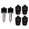 2Pcs 3D Printer Hotend Kit Fit for Bambu Lab P2S H2D H2S H2C 0.6mm with 4Pcs Silicone Socks Extruder Accessories