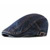 Pălărie Nouă de Denim de Primăvară, Vară și Toamnă, Modă, Denim Spălat, Beretă pentru Bărbați, Mărime Mare, Șapcă de Bumbac pentru Femei