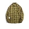 Nuova Camicia Casual da Uomo a Quadri di Lana a Maniche Lunghe per Primavera e Autunno Tendenza Coppia Camicia Larga