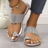 Fashion 2025 New Summer Outside Modern Slippers Flat with Sexy Ladies Shoes Hot Sale Solid Bling Women's Slippers Beach