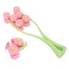 Face Roller Multiple Rollers Concave Convex Particles Comfortable Handle Multiple Rollers V Shaped Face Massager