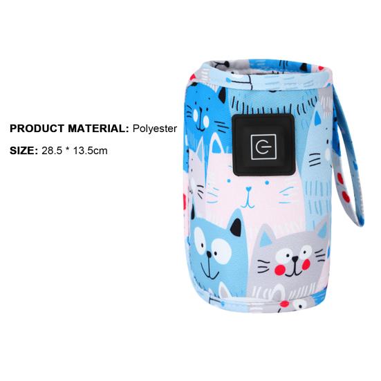 Baby Bottle Warmer Folding Adjustable Cartoon Convenient USB Milk Warm Heat Keeper Household Supplies