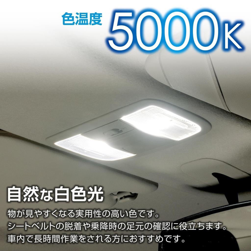 Carmate GIGA T10 5000K 110lm Natural White Light Car Interior Lamp BW251 (2-pack)