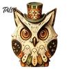Halloween Gifts for Home Wooden Ornaments, Spooky Ghost Black Cat Pumpkin Owl Tabletop Decorations, Solid Wood Aged Texture Ornaments Fall Farmhouse