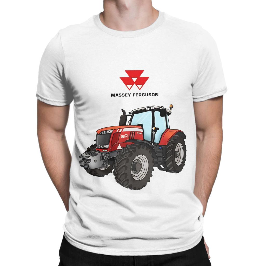 Massey Ferguson Tractor Rode Tractor Nieuwigheid Grafisch 100% Katoen T-shirt Massey Ferguson T-shirts Tops Voor Unisex