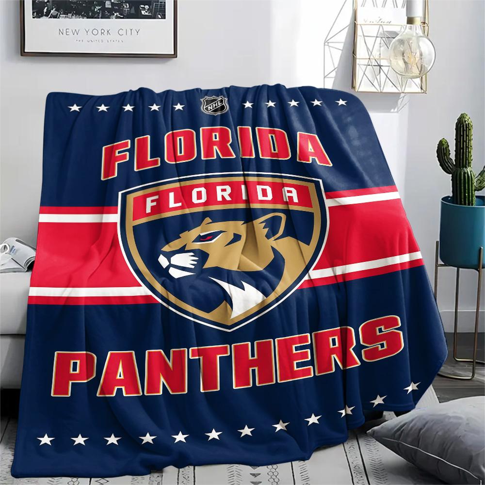 Florida Panthers Print Flanellen Deken Hoge Kwaliteit Warm Comfortabel Deksel voor Alle Seizoenen Perfect voor Cadeaus Huisdecoratie