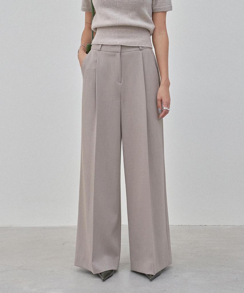 Memua Poise Autumn Maxi Wide Slacks (Beige)