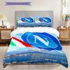 SSC Napoli Pattern Bedding Quilt Set Quilt Cover Pillowcase Home Decoration Birthday Gift (1 * Duvet Cover + 2 * Pillowcase, Without Core)