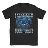 Funny I Clogged Your Toilet Wolf Meme T Shirts for Men  Cotton Unique TShirts Round Neck  Tees Short Sleeve Clothing Gift