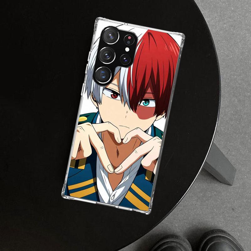 Todoroki Shoto MHA My Hero Etui na Telefon Pokrowiec dla Samsung Galaxy S26 S25 Edge S24 S23 Ultra S22 Plus S21 FE S20 + Art Spersonalizowane F