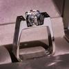 14k White Gold With Stamp Ring For Women Men Unisex 100 %Real Natural Diamond Jewelry Luxury Pave Setting 14 K Gold Rings Anels