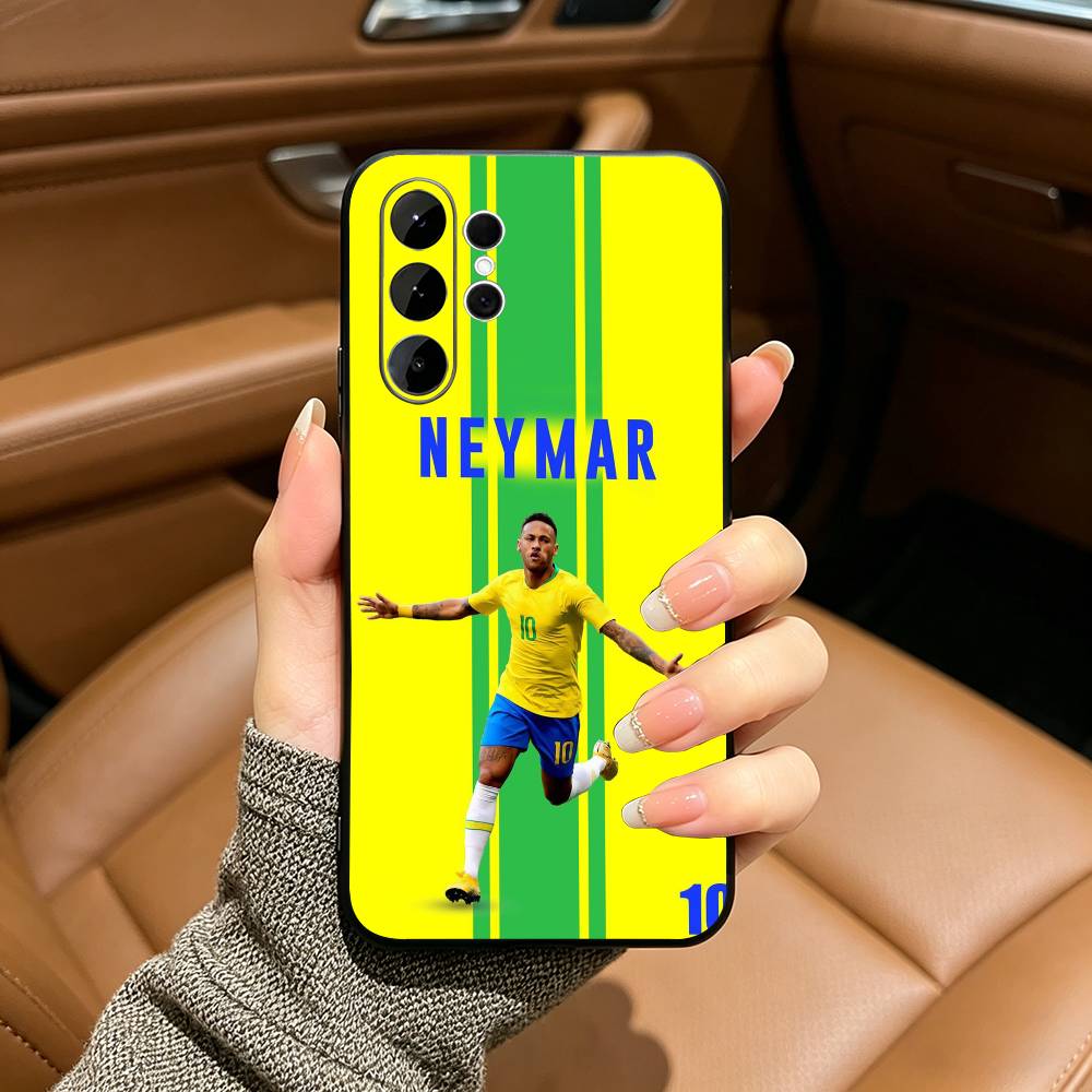 10-N-Neymar Voetbal Telefoonhoesje Voor Samsung S25,S24,S21,S22,,Plus S23,S30,Ultra,S20,Fe,Lite,Zwart Zacht Siliconen