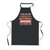 Kitchen Apron - PLANETEE - Marianne Parfaite - Black - Breton Print - 90x60 Cm