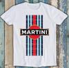 T-shirt Retro Martini Racing 2025 Auto Vintage Hipster Unisex Fantastica Idea Regalo T-shirt Girocollo Uguale da Uomo e da Donna