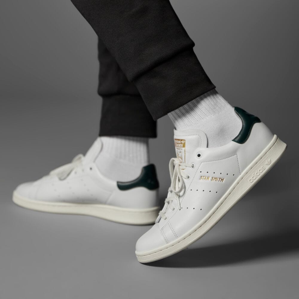 adidas נעלי סניקרס STAN SMITH LUX לבן אוף מקוריים יוניסקס HP2201 לבן אוף / לבן קרם / פנטון