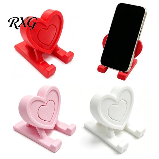 Heart Shaped Phone Holder 3D Printed Holder, Love Shape Mobile Stand Stand, Cell Tablet Desk Mount, Valentine's Day Gift Universal
