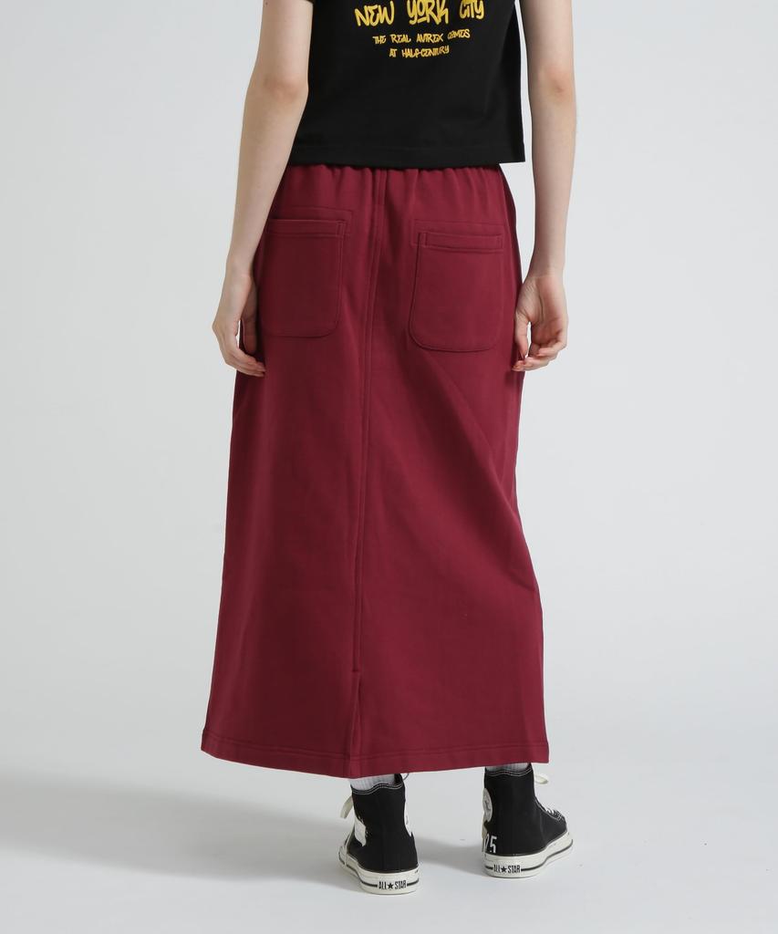 AVIREX 50th VARSITY SKIRT women's S 381 burgundy 783-5216606
