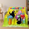 Rajzfilm Les Barbapapa Barbamama Család 3D Flanell Takaró, Meleg és Kényelmes Puha Pléd Otthonra Hálószoba Ágy Kanapé Fedél Gyerekeknek