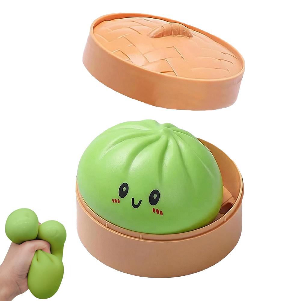 Jouet Squishy Boulette Multicolore Scintillant Réaliste – Montée Lente Doux à Presser Décompression Soulagement de l'Anxiété Balle Sensorielle à Presser