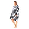 Keanu Unisex Adult Checked Fleece Sherpa Lined Oversized Blanket Hoodie