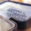 Sace Gems Klassischer Kupferlegierungs-Zirkonring für Damen, Schmuck, Hochzeit, Versprechen, Party, Geschenk