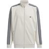 adidas Originals Stehkragen Gestreifte Reißverschluss Langarmjacke Unisex Jacke Weiß IZ4922