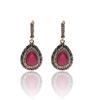 Vintage Drop Oorbel Turkse Retro Goudkleurige Bruidssieraden