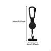 Retractable Wire Rope Keychain Heavy Duty Universal Versatile Sturdy Locking Carabiner Key Chain