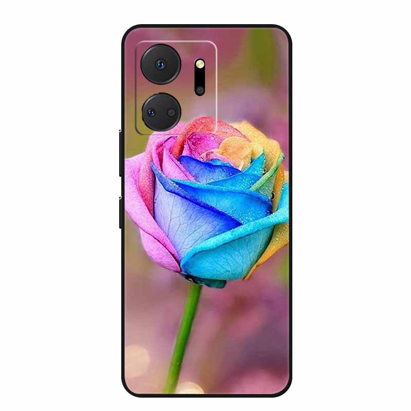 Phone Case For Honor X7a Back Cover Case X 7 a Coque Shockproof Black Silicone Soft Funda For Honor Play 7T 7 T Case Play7T Capa