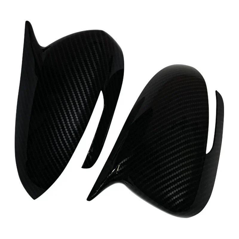 For Kia Sportage KX5 2016-2019 Car Sticker Rearview Side Mirror Cover Wing Cap Exterior Door Rear View Case Trim Carbon Fiber