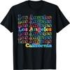 Los Angeles Retro Vintage Inspired LA Design Tie Dye T-Shirt