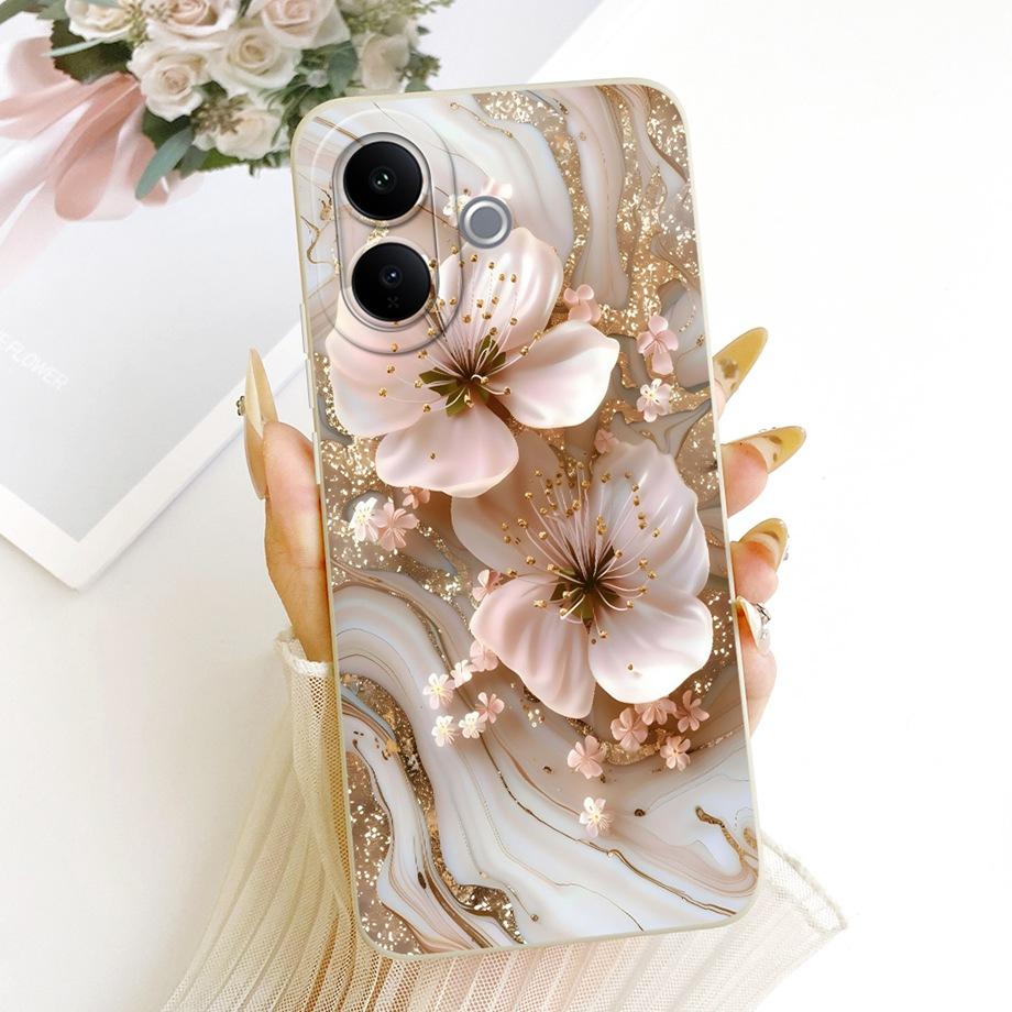 Kvetinové Daisies Slnečnice Puzdrá Pre Telefón Vivo V60 Lite V60 5G Vivo V2530 V2511 Kryt Tekutý Silikón Mäkký Nárazuvzdorný Nárazník