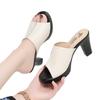High Heeled Thick Heeled Sandals for Women Summer New Thick Bottom Waterproof Platform Open Toe Large Size Fashion Slippers