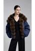 Women's Winter Down Jacket with Real Fox Fur Collar – Fashionable, Versatile, and Warm Parka Coat.