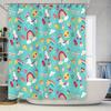 Tenda da Doccia per Bagno Bambini Cartone Animato Animali Carini Impermeabile Set Decorazioni Asilo