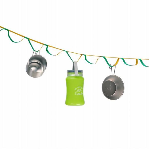 Captain S Tag Loop Rope With Carabiner Tent acceSSory Green Yellow Um 1612