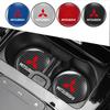 Car Coaster Waterproof Non-Slip Mat Water Cup Slot Decoration For Lancer 9 Outlander ASX L200 Pajero Colt Accessories