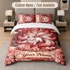 Wolf Fox Theme Custom Text Or Name 3Pcs Bedding Set 1 Flat Sheet & 2 Pillowcases Personalized Home Bedding